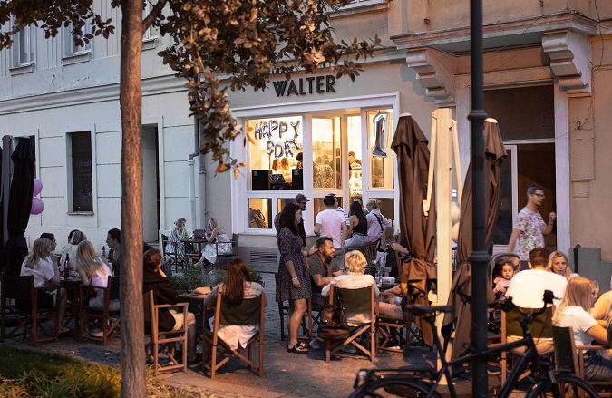 In Walter there is always a nice atmosphere by a cup of coffee or glass of gin tonic