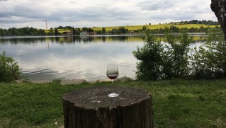 Weinwanderweg an den Bolevec-Teich